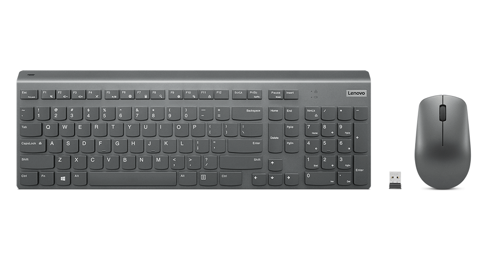 Combo de teclado y mouse inalámbrico profesional lenovo hot sale